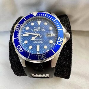 Invicta Pro Diver Men's Quartz Watch 12559 47mm Blue Dial VGC New Battery